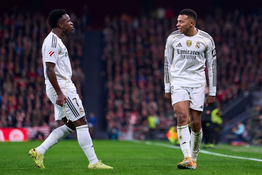 Xabi Alonso hết lời khen ngợi sự kết hợp ăn ý giữa Mbappe và Vinicius (Ảnh: Real Madrid).