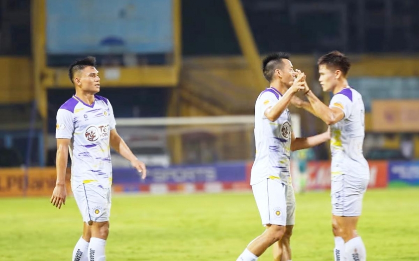 Hà Nội đang có khởi đầu chật vật tại mùa giải 2025/26 khi chưa có bất cứ trận thắng nào (Ảnh: HNFC).