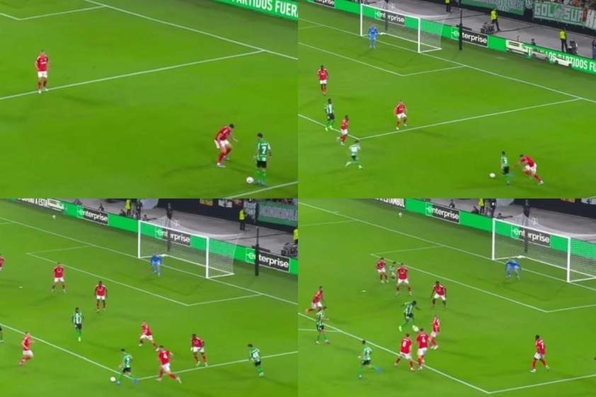 Tình huống Antony đi bóng rồi kiến tạo cho Bakambu mở tỷ số.