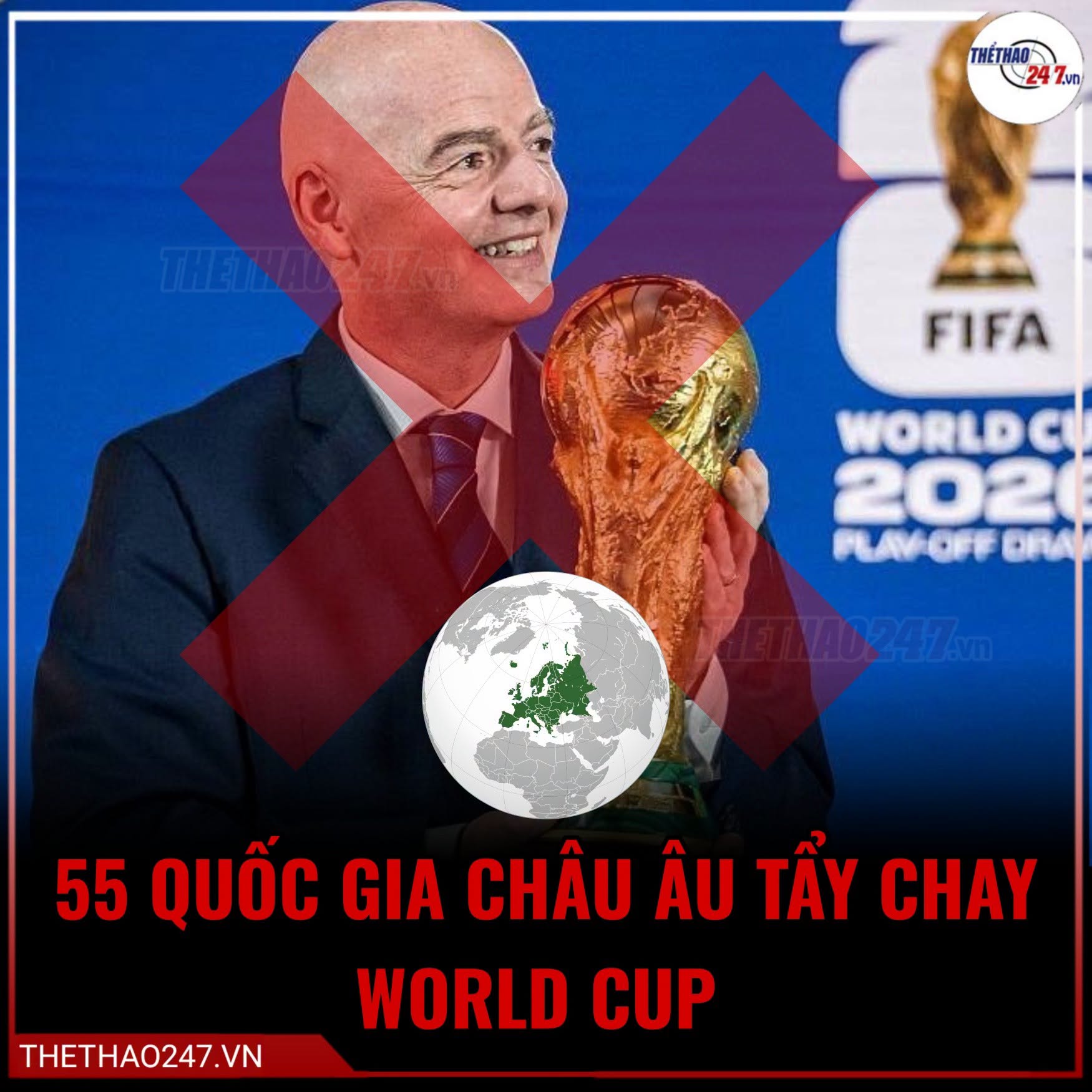 Có thể là hình ảnh về văn bản cho biết 'THE TΝETHA THETHAO-) 24 Z.un FIFA WORLDC 202 PLAMOFE ORA 55 QUỐC GIA CHÂU ÂU TẨY CHAY WORLD CUP THETHA0247.VN VN'